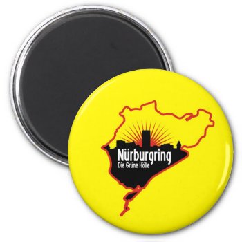 Nurburgring Nordschleife Race Track  Germany Magnet by techvinci at Zazzle