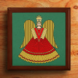 Nuremberg Christmas Angel Gift Box<br><div class="desc">This Christmas illustration by Richard H. Fat depicts the Raushgoldengel,  the golden Christmas angel of Nuremberg,  Germany,  a large version of which hangs over the entrance to the city’s famous Christkindlesmarkt.</div>
