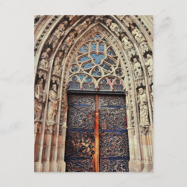 Nuremberg church door postcard (Front)