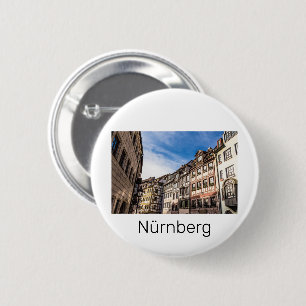 Nuremberg Cityscape Bavaria Germany Souvenir Button