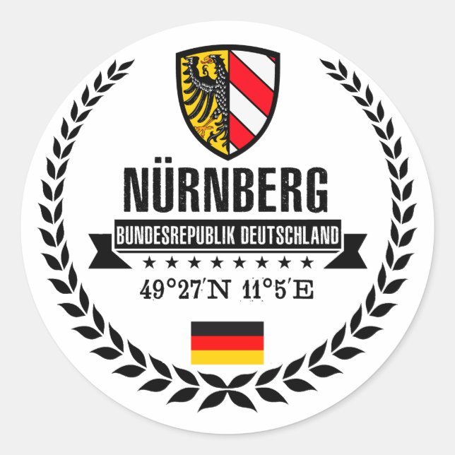 Nuremberg Classic Round Sticker (Front)