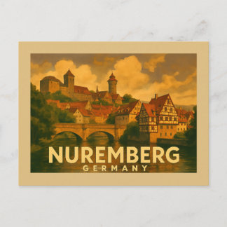 Nuremberg Germany City Art Postcard