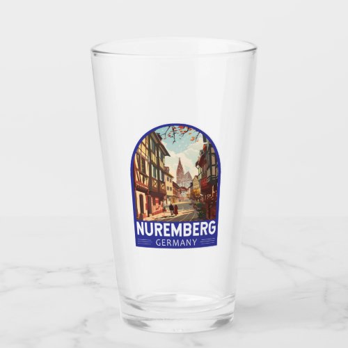 Nuremberg Germany Travel Art Vintage Glass