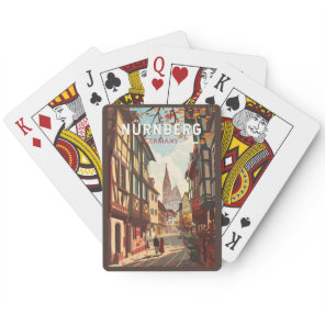 Nuremberg Germany Travel Art Vintage Poker Cards