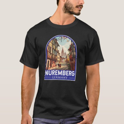 Nuremberg Germany Travel Art Vintage T_Shirt