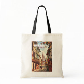 Nuremberg Germany Travel Art Vintage Tote Bag