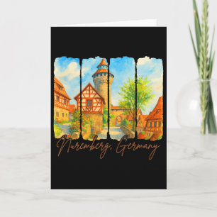 Nuremberg Germany Travel Brushstroke Meet Me In Nu Card