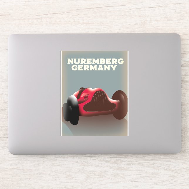 Nuremberg Germany Travel poster Sticker (Computer)