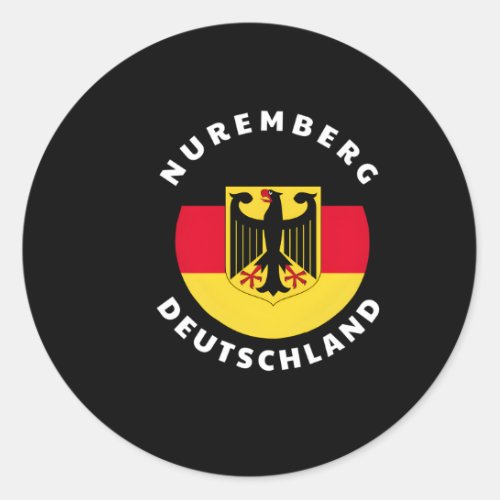 Nuremberg Gery De Ger Heritage Pride Flag Badge Classic Round Sticker