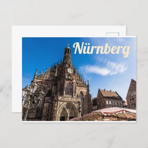 Nuremberg Hauptmarkt Nrnberg Bavaria Germany Holiday Postcard