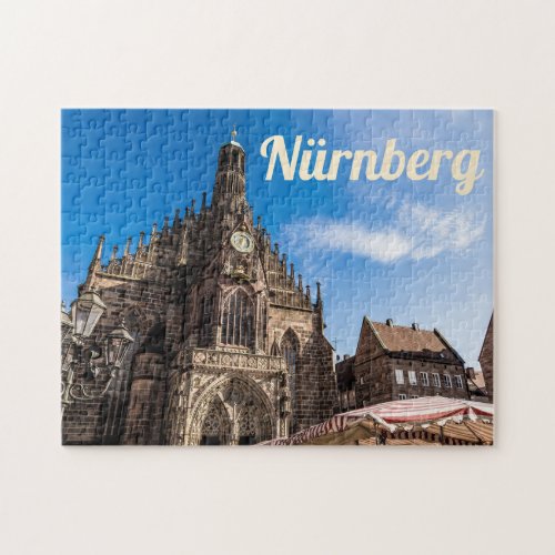 Nuremberg Hauptmarkt Nrnberg Bavaria Germany Jigsaw Puzzle