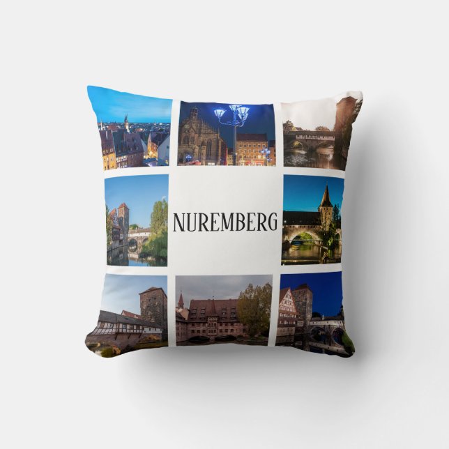 Nuremberg landscapes throw pillow (Front)