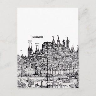 Nuremberg Medieval City in Germany Postcard