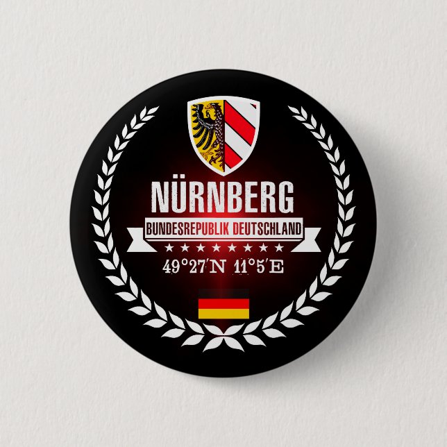 Nuremberg Pinback Button (Front)