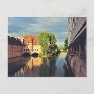 Nuremberg river postcard