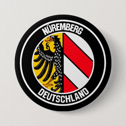 Nuremberg Round Emblem Button