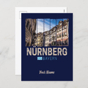 Nuremberg Vintage Bavaria Germany Souvenir Holiday Postcard