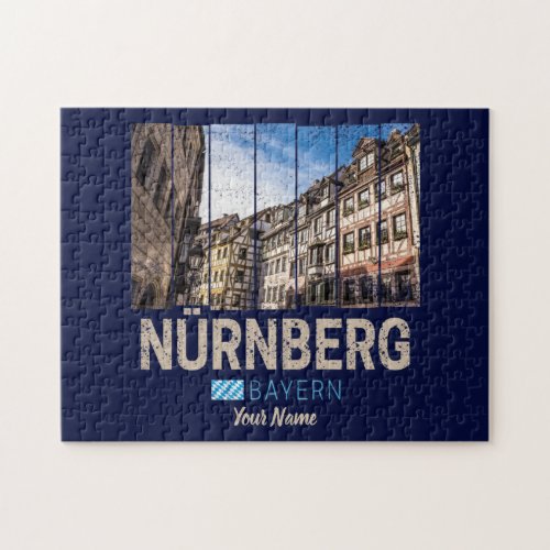 Nuremberg Vintage Bavaria Germany Souvenir Jigsaw Puzzle