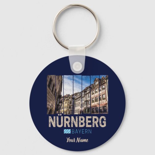 Nuremberg Vintage Bavaria Germany Souvenir Keychain