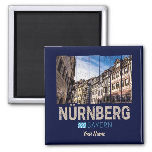 Nuremberg Vintage Bavaria Germany Souvenir Magnet