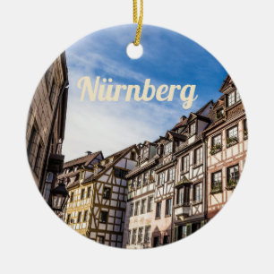 Nuremberg Weissgerbergasse Nürnberg Bavaria Germa Ceramic Ornament