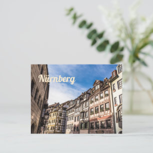 Nuremberg Weissgerbergasse Nürnberg Bavaria German Holiday Postcard