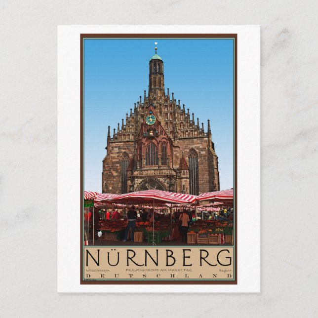 Nürnberg - Frauenkirche Postcard (Front)