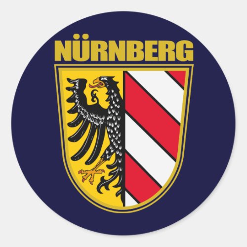 Nurnberg Nuremberg Classic Round Sticker