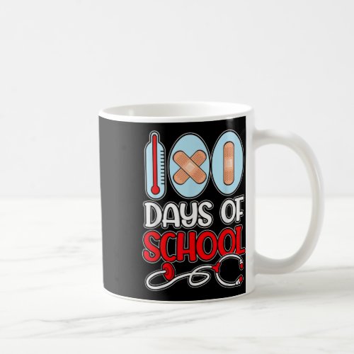 Nurse 100 Days Of School Love Stethoscope Nurse Li Coffee Mug