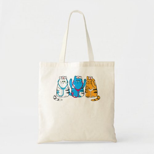 Nurse 365 Nurse Cat Tee Cute Cats Nurses Graphic Tote Bag