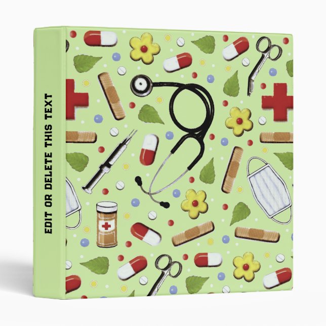 Nurse 3 Ring Binder (Front/Spine)