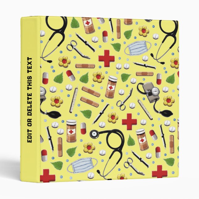 Nurse 3 Ring Binder (Front/Spine)