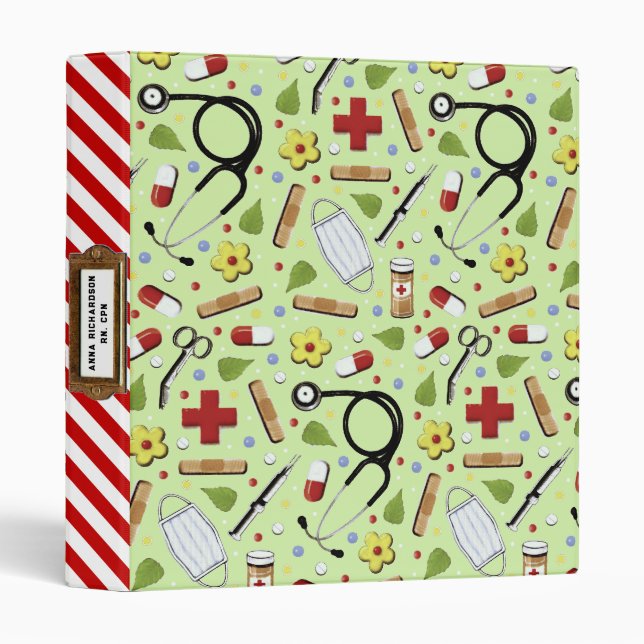 Nurse 3 Ring Binder (Front/Spine)