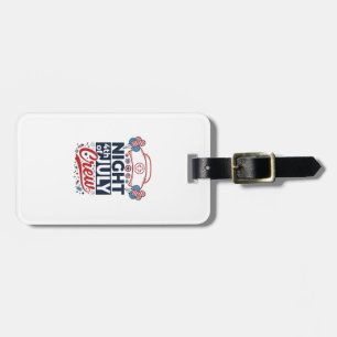 Nurse 4th of July Night Crew Patriotic Shirt Desig Luggage Tag