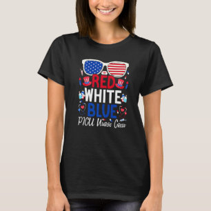 Nurse 4th Of July Red White Blue Picu Nurse Crew P T-Shirt