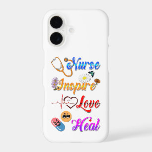 Nurse Accessories Inspire Love Heal Med Therapist iPhone 17 Case