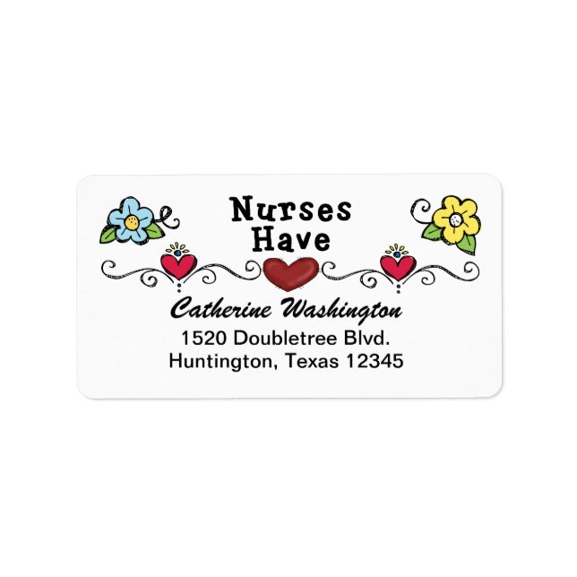 Nurse Address Label - SRF (Front)