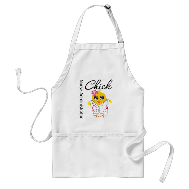 Nurse Administrator Chick v2 Adult Apron (Front)