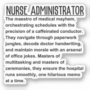 Nurse Administrator Sticker