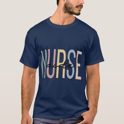 Nurse Aide Boho Nursing Aide T_Shirt