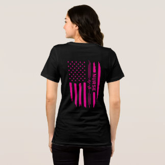 Nurse American Flag Shirt (Pink)