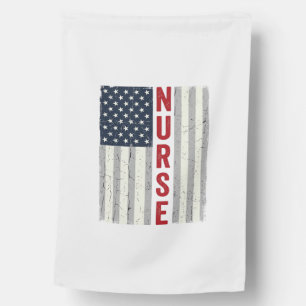 Nurse American Flag Vintage Engraving Shirt Design