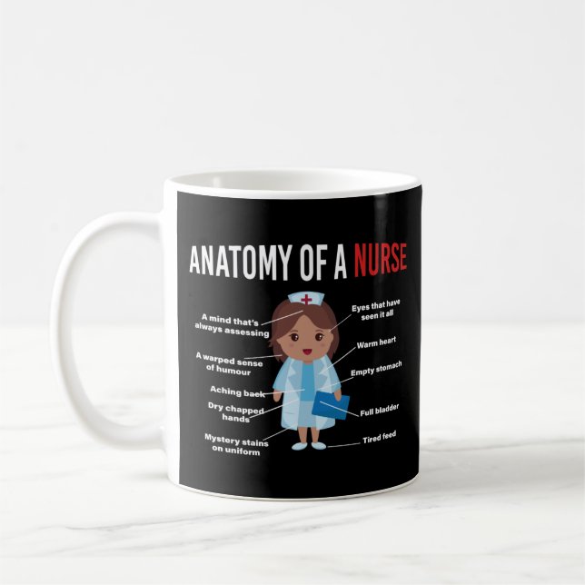 Nurse Anatomy Of A Nurse Coffee Mug (Left)