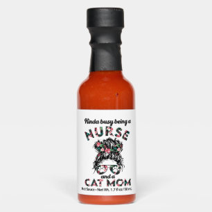Nurse and cat mom funny gifts ideas hot sauces