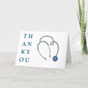 nurse and doctor thank you card