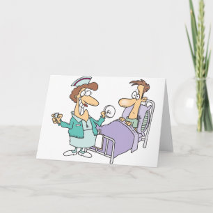 Nurse And Patient Greeting Cards