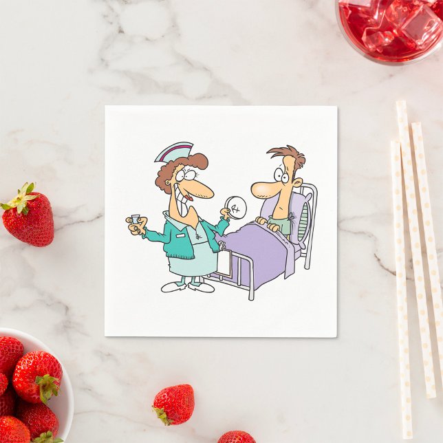 Nurse And Patient Paper Napkins (Creator Uploaded)