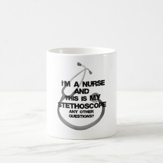 Nurse and Stethoscope Coffee Mug