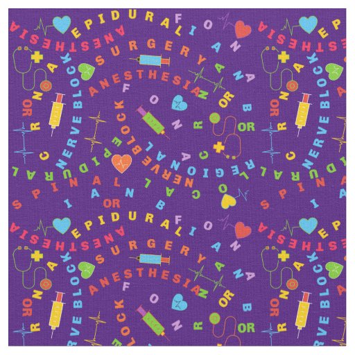 Nurse Anesthetist CRNA Fabric