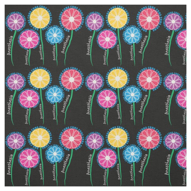 Nurse Anesthetist CRNA Fabric (Swatch)